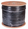 Кабель витая пара F/UTP, CAT 5е, PE, 10PR, 24AWG, OUTDOOR, SOLID, черный, 305м, РФ REXANT