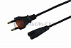 Шнур сетевой, вилка - евроразъем С7, кабель 2x0,5 мм², длина 3 метра (PE пакет) REXANT