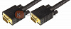 Шнур VGA - VGA с ферритами, 3м, черный, Gold REXANT