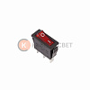 Выключатель клавишный 250V 15А (3с) ON-OFF красный с подсветкой (RWB-404, SC-791, IRS-101-1C) REXANT