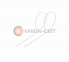 Хомут-стяжка кабельная нейлоновая 80x2,5мм, белая (100 шт/уп) REXANT