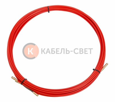Протяжка кабельная (мини УЗК в бухте), стеклопруток, d=3,5мм, 15м, красная REXANT