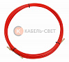 Протяжка кабельная (мини УЗК в бухте), стеклопруток, d=3,5мм, 15м, красная REXANT